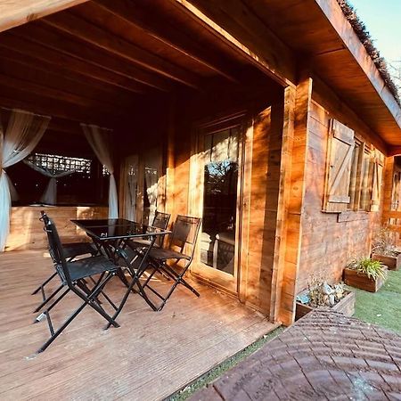 Chalet Bois Jacuzzi Bessan Exterior photo